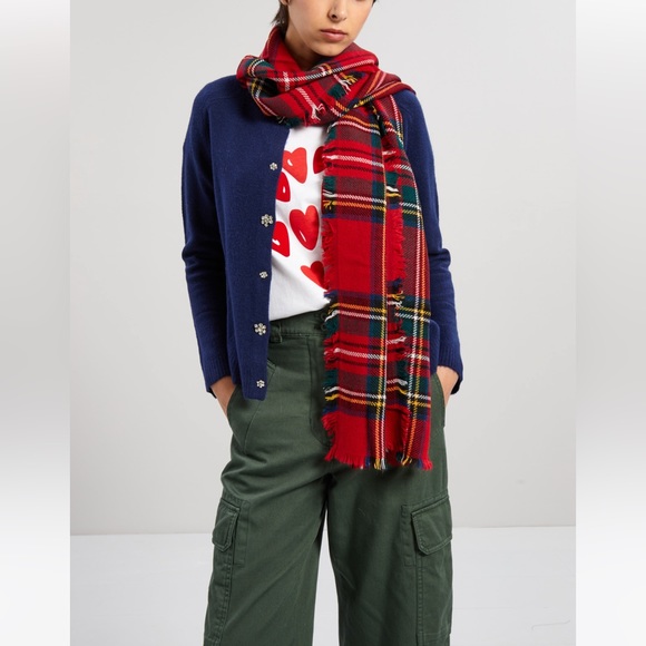 SOLD! on eBay Max&Co MaxMara Accessories Label-cut Red Plaid Scarf.Size: OS. - Picture 2 of 14